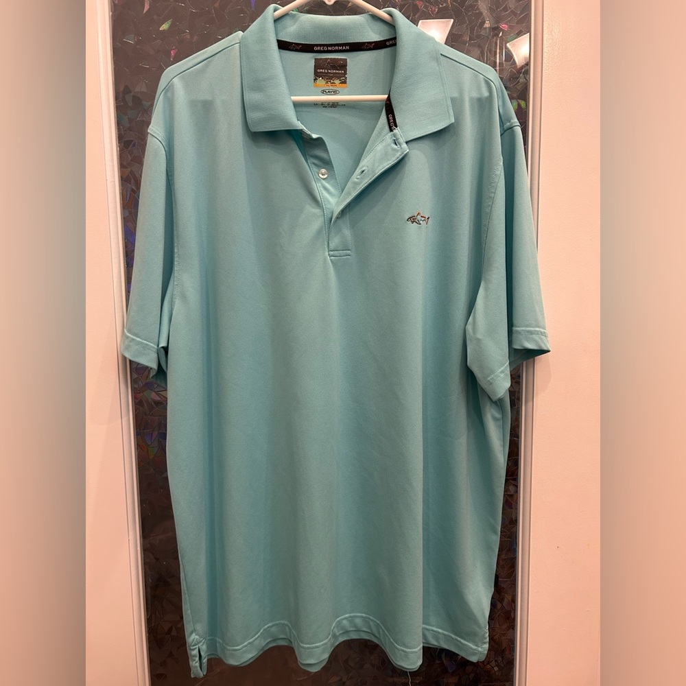 Greg Norman Collection Blue Polo Shirt